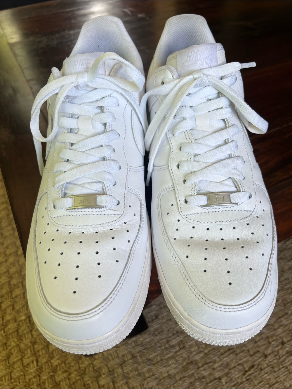 Men’s Nike Air Force 1 ‘07 Triple White Size 12 CW2288-111 Low Top Sneakers